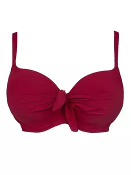 Верх бикини на косточках SugarShape T-shirt Bikini Top Valencia, цвет carmine red