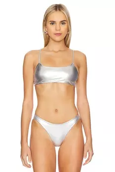 Верх бикини наталия Superdown, серебряный