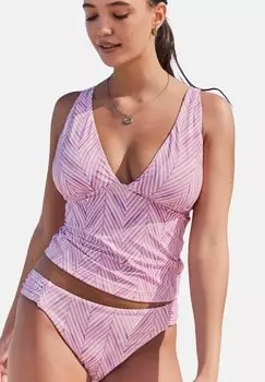 Верх бикини Next, цвет Lilac Purple Zigzag Print