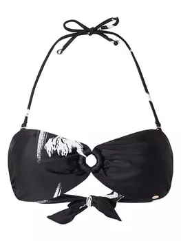 Верх бикини O`Neill Oberteil Bandeau, черный/белый