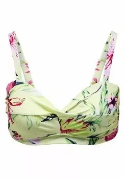 Верх бикини ONLY Carmakoma, зеленый