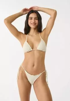 Верх бикини OPEN Stradivarius, бежевый