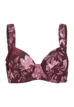 Верх бикини PATTERNED Cellbes of Sweden, винно-красный