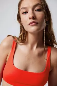 Верх бикини, песок Weekday, оранжевый