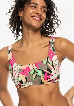 Верх бикини PRINTED CLASSICS D-CUP Roxy, антрацит
