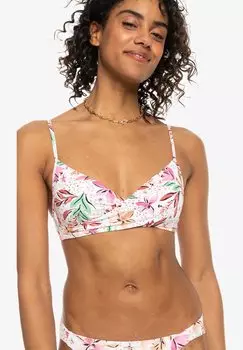 Верх бикини PT CLASSICS WRAP Roxy, цвет white happy tropical swim