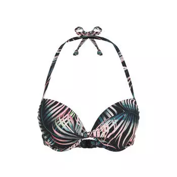 Верх бикини пуш-ап для женщин LASCANA, цвет grau