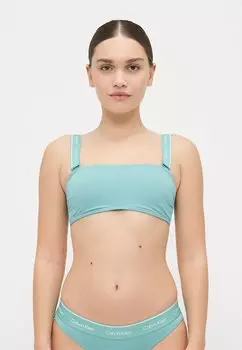 Верх бикини REMOVABLE STRAPS BANDEAU Calvin Klein Swimwear, светло-голубой