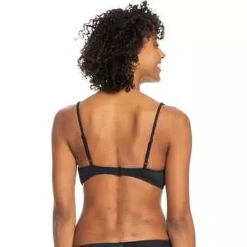Верх бикини Rib Love The Oceana V — женский Roxy, цвет Anthracite
