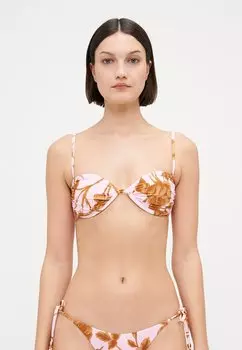 Верх бикини ROCOCO RUCHED SPLIT WIRE BRA Seafolly, розовый