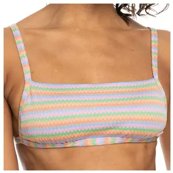 Верх бикини Roxy Women's Wavy Stripe Bralette, цвет Papaya Wavy Stripe S