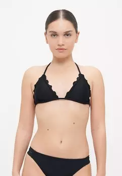 Верх бикини RUFFLE TRIANGLE HUGO, черный