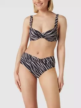 Верх бикини с анималистичным принтом LASCANA, черный