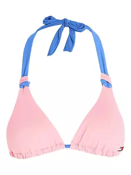 Верх бикини с цветными блоками Tommy Jeans, розовый