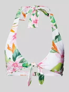 Верх бикини с цветочным принтом Lauren Ralph Lauren, белый