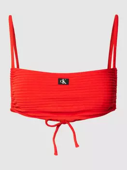 Верх бикини с квадратным вырезом Calvin Klein Underwear, красный