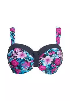 Верх бикини с мягкими чашечками на подкладке sheego, цвет Blau Pink