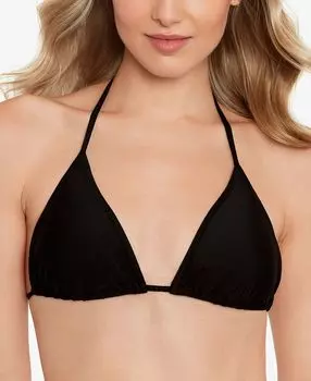 Верх бикини с треугольными чашечками для юниоров, созданный для macy's Salt + Cove, черный
