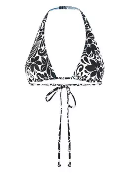 Верх бикини с треугольными чашечками Frankies Bikinis, черный