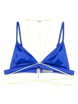 Верх бикини с треугольными чашечками Glow Maison Close, синий