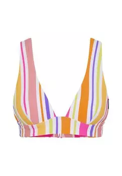 Верх бикини с узором и двойными бретелями сзади CHIEMSEE, цвет White/ Orange