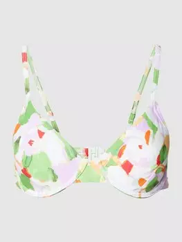 Верх бикини с узором по всей поверхности, модель «ELIA» Esprit, зеленый