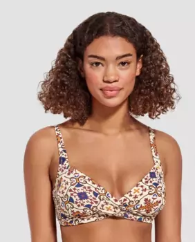 Верх бикини с высокой талией, без косточек Gisela, мультиколор