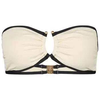 Верх бикини Seafolly Women's Beach Bound Ring Front Bandeau, экрю