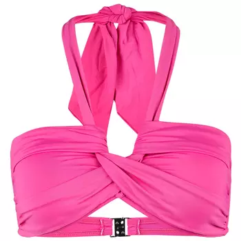 Верх бикини Seafolly Women's Collective Halter Bandeau, цвет Hot Pink