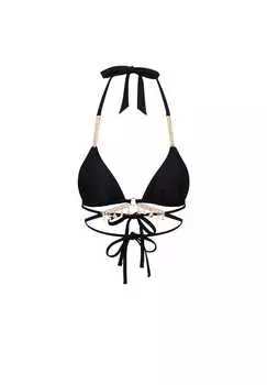 Верх бикини Seychelles со сверкающими подвесками Moda Minx, черный