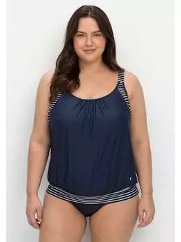 Верх бикини sheego Tankini Top, цвет marine gestreift