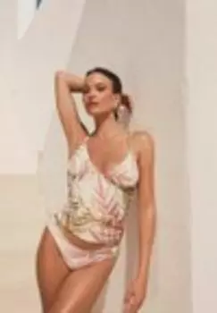 Верх бикини SHIRRED TUMMY CONTROL Next, бежевый
