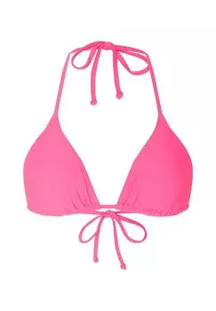 Верх бикини смешанного дизайна с треугольными чашками CHIEMSEE, цвет Knockout Pink