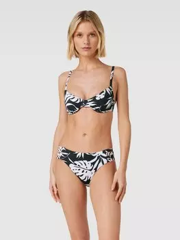 Верх бикини со сплошным узором, модель «ROXY LOVE THE OCEANA», черный