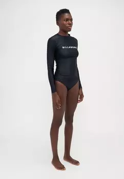 Верх бикини SOCIETY LONG SLEEVE SUNSHIRT Billabong, черный