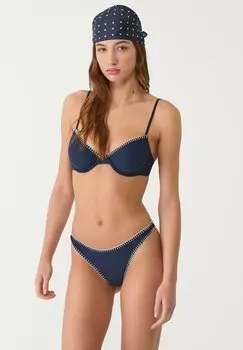 Верх бикини Stradivarius, темно-синий