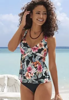 Верх бикини TANKINI LASCANA, черный