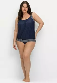 Верх бикини TANKINI Sheego, темно-синий