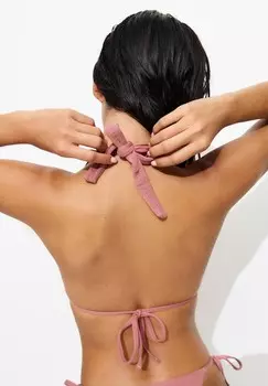 Верх бикини TEXTURED PULL&BEAR, светло-розовый