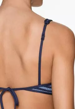 Верх бикини Textured Stripe OYSHO, крапчатый королевский синий