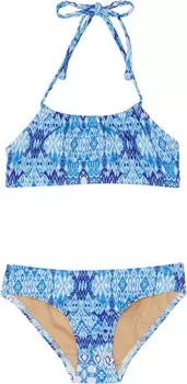 Верх бикини Toobydoo Sanur Ikat Bandeau Bikini, синий
