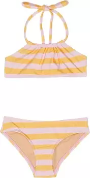 Верх бикини Toobydoo Sunset Stripe Bandeau Bikini, розовый