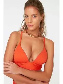 Верх бикини trendyol, оранжевый