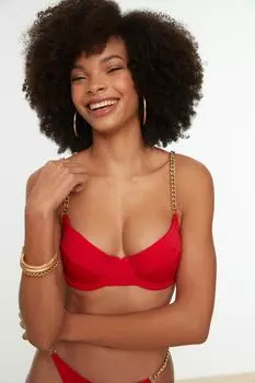 Верх бикини TRENDYOLMLLA, красный