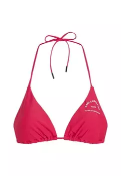 Верх бикини TRIANGLE WITH LOGO KARL LAGERFELD, красный
