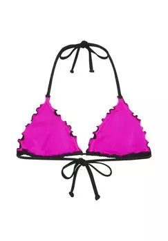 Верх бикини UNIFARBENDES MIT RSCHENDETAILS Chiemsee, черный