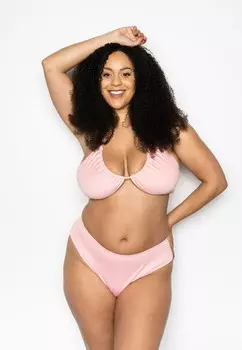 Верх бикини UPSIDE DOWN IN TEXTURE Ivory Rose, розовый