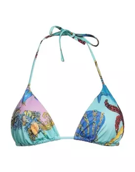 Верх бикини Versace, бирюзовый