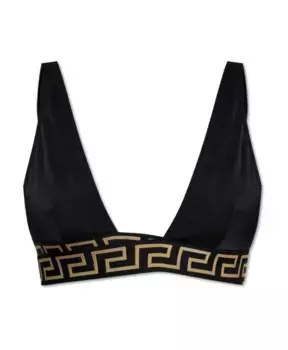 Верх бикини Versace, черный