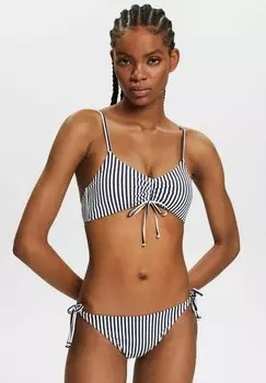 Верх бикини WATTIERTES IM STREIFENLOOK Esprit, цвет navy